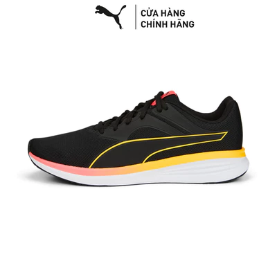 Giày Chạy Bộ PUMA Unisex Transport Black-Sunset Glow-Sun Stream Màu Đen
