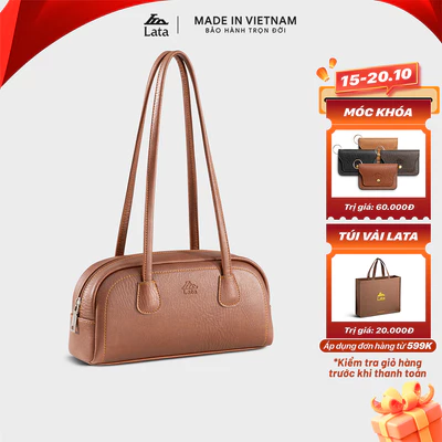 Túi Lata (Thời trang nữ dáng vòm mềm mại - Túi đeo vai da HN142)