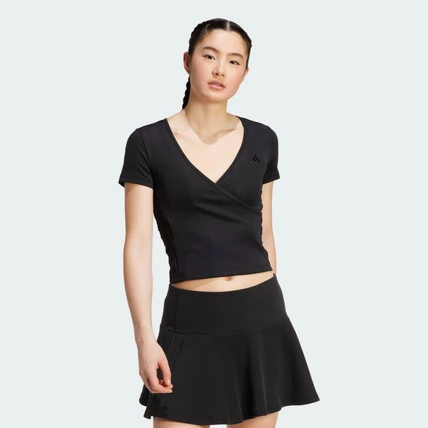 adidas Lifestyle Seasonal Essentials 3-Stripes Crop Tee Women Black JM1924