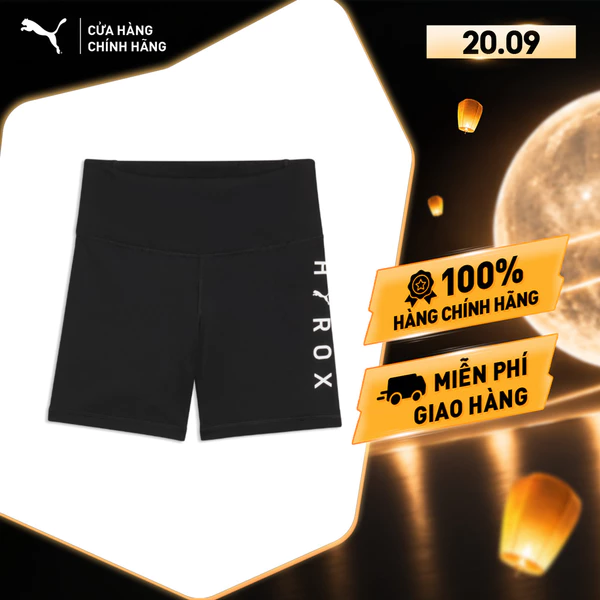 Quần Đùi Thể Thao Tập Luyện PUMA Nữ W X HYROX ESS SHRT TGHT Black Màu Đen