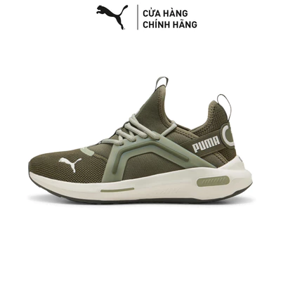 Giày Thể Thao PUMA Unisex Softride Enzo 5 Loden Green-Lux Army-Vapor Gray Màu Xanh Lá