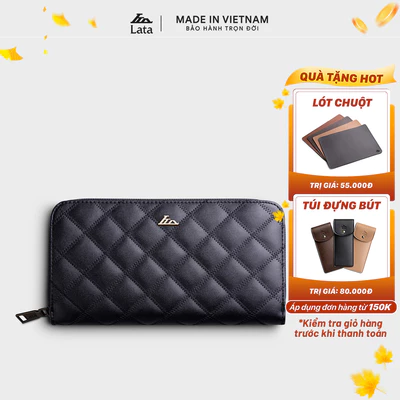 Ví Lata (Thời trang nữ dáng cầm tay dáng dài - Ví da VN73)