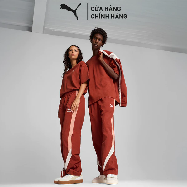 Quần Dài Thời Trang PUMA Unisex CLUB DE COURSE Track Pants Mars Red-Deeva Peach Màu Đỏ