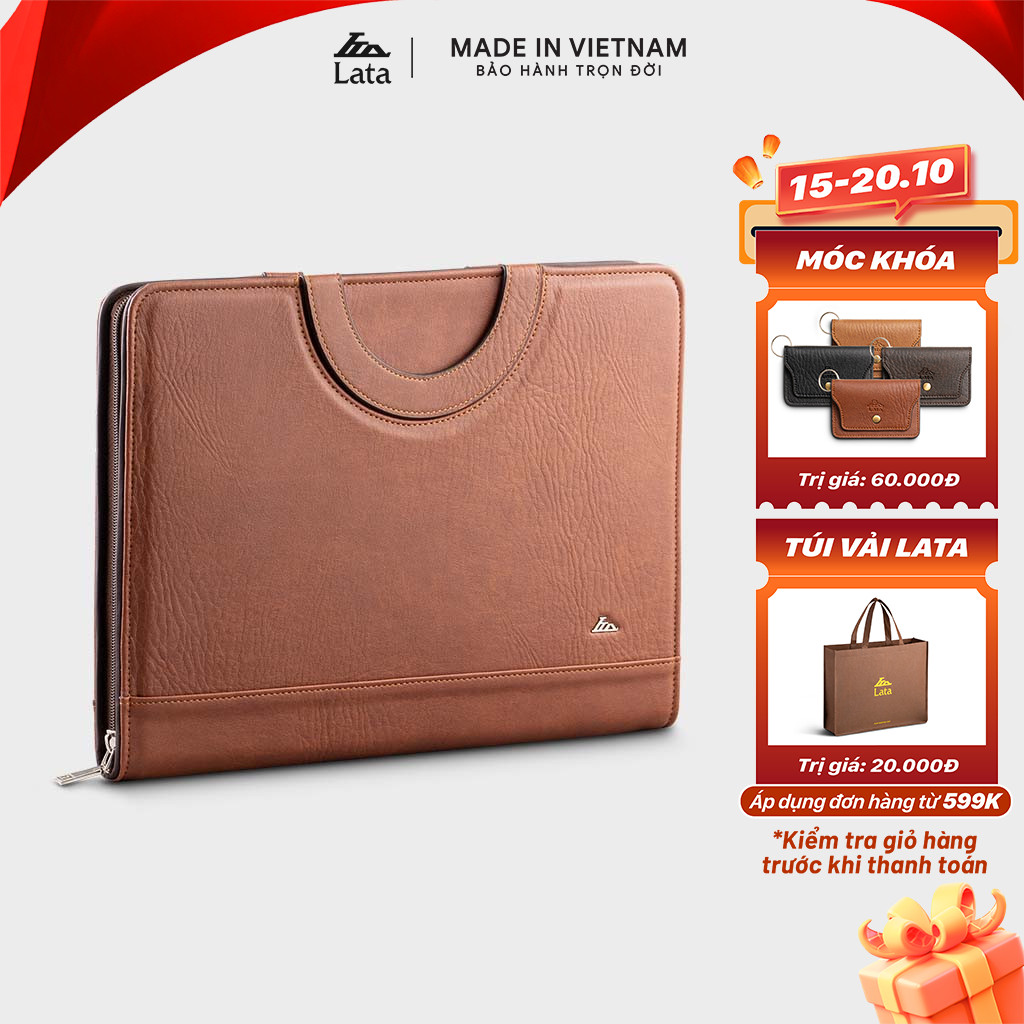 Ví Lata (Thời trang nam đựng tài liệu A4 - Ví da CT12)