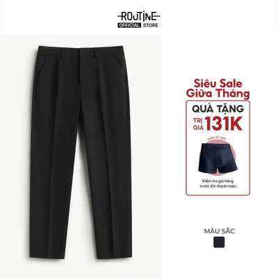 Quần Tây Nam Dài Trơn Form Slim - Routine 10F24PFO003