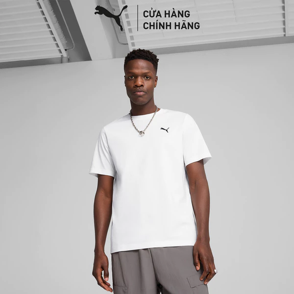 Áo Thun Thể Thao PUMA Nam WARDROBE ESS Tee White Màu Trắng