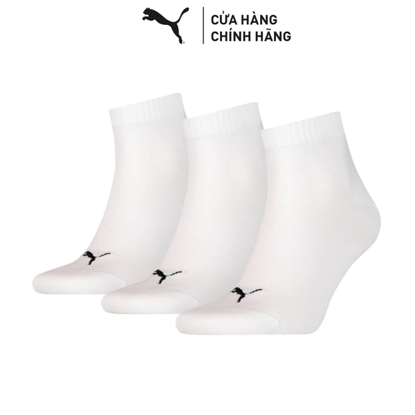 Bộ 3 Đôi Vớ Thể Thao PUMA Unisex QUARTER 3P APAC white Màu Trắng