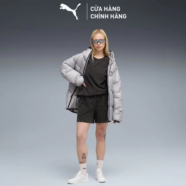 Quần Đùi Thể Thao PUMA Nữ ESS ELEVATED Wash Shorts Black Màu Đen