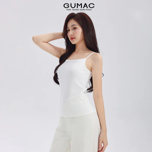 Áo Tanktop 2 Dây GUMAC Áo Kiểu Nữ 2 Dây Bản Nhỏ Hai Màu Dễ Phối Đồ Chất Liệu Cao Cấp LATF0627