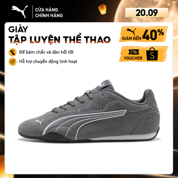 Giày Thể Thao PUMA Unisex CATCH SD Cool Dark Gray-White Màu Xám