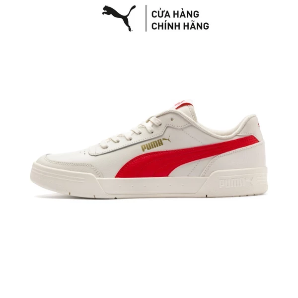 Giày thời trang PUMA Unisex Caracal Whisper White-High Risk Red Màu Trắng