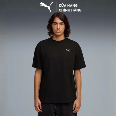 Áo Thun Thể Thao PUMA Nam ESS ELEVATED Relaxed Tee Black Màu Đen