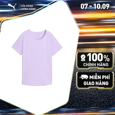 Áo Thun Chạy Bộ PUMA Nữ EVERYDAY CLOUDSPUN SS TEE W Light Lavender Màu Tím