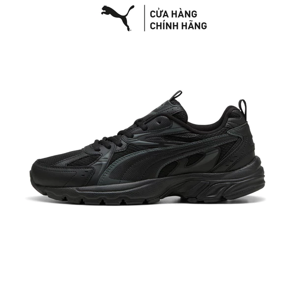 Giày Thể Thao PUMA Unisex Milenio tech_ Black-Shadow Gray Màu Đen