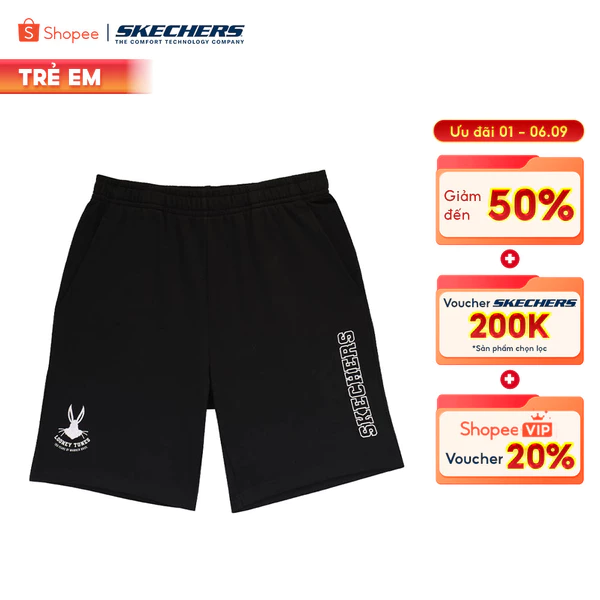 Quần Đùi Thể Thao Bé Trai Skechers WB100 Shorts-SL323B331-02L2