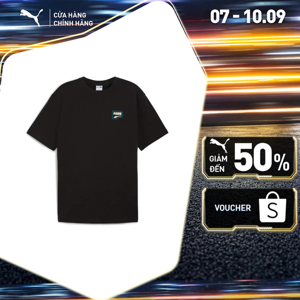 Áo Thun Thời Trang PUMA Nam DOWNTOWN Relaxed Graphic Tee Black Màu Đen