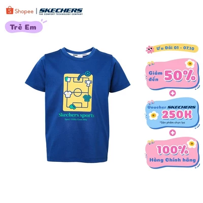 Áo Thun Tay Ngắn Trẻ Em Skechers Soccer Team Short Sleeve Tee-SL324K638-00SA Online Sale