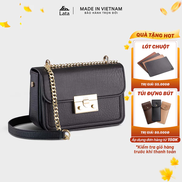 Túi Lata (Thời trang nữ đi chơi size 19 - Túi đeo chéo da HN96)