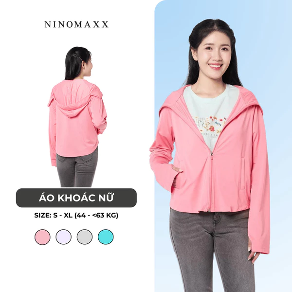 Áo Chống Nắng Nữ Chống Tia UV Cao Cấp Chất Thun Mỏng Nhẹ Thoáng Khí Ninomaxx 2408027