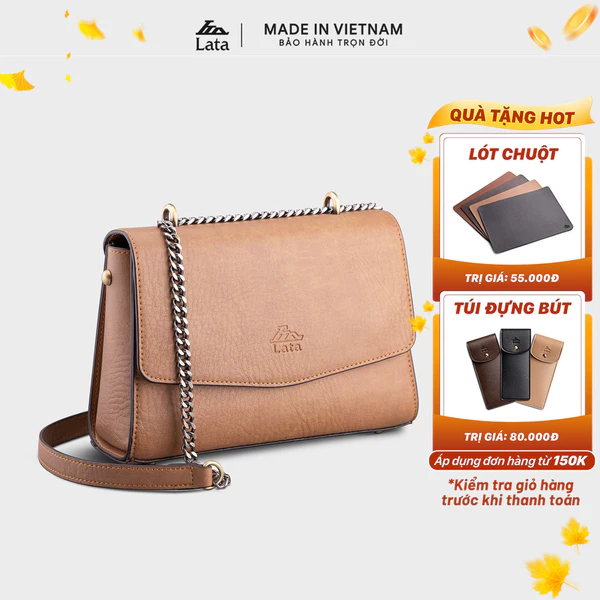 Túi Lata (Thời trang nữ đi chơi cỡ trung - Túi đeo chéo da HN101)