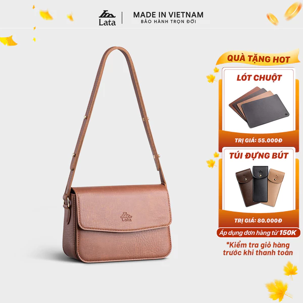 Túi Lata (Thời trang nữ basic - Túi đeo chéo da HN111)