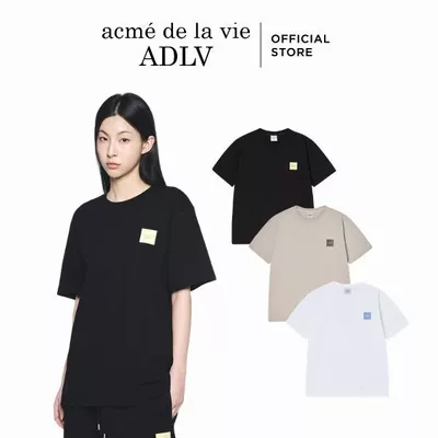 Áo Thun ADLV Box Basic Logo Dáng Standard Màu Đen/Be/Trắng - Hàng chính hãng