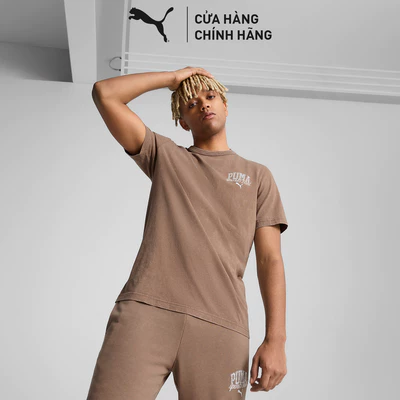 Áo Thun Thời Trang PUMA Nam Class Washed Totally Taupe Màu Nâu