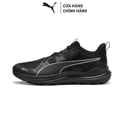 Giày Chạy Bộ PUMA Unisex Reflect Lite Trail Black-Cool Dark Gray-Silver Màu Đen