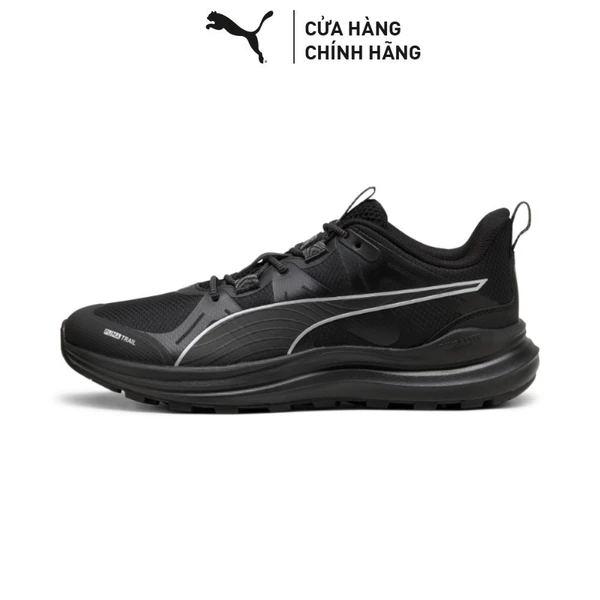 Giày Chạy Bộ PUMA Unisex Reflect Lite Trail Black-Cool Dark Gray-Silver Màu Đen