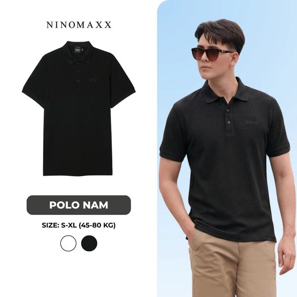 Áo Polo Nam Cao Cấp Ninomaxx Màu Basic Form Travel Fit DENSECOTTON Thấm Hút Giữ Form Tốt 2505003