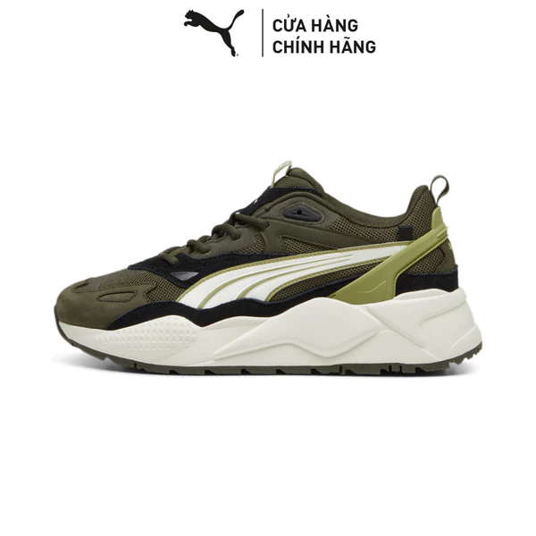 Giày Thời Trang PUMA Unisex RS-X Efekt PRM Dark Olive-Warm White Màu Xanh Lá