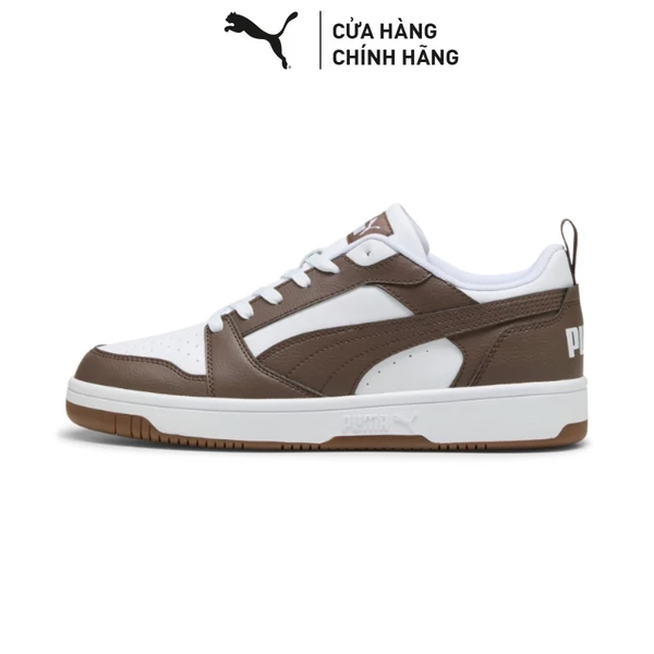 Giày Thời Trang PUMA Unisex Rebound v6 Low White-Flat Bronze-Gum Màu Trắng