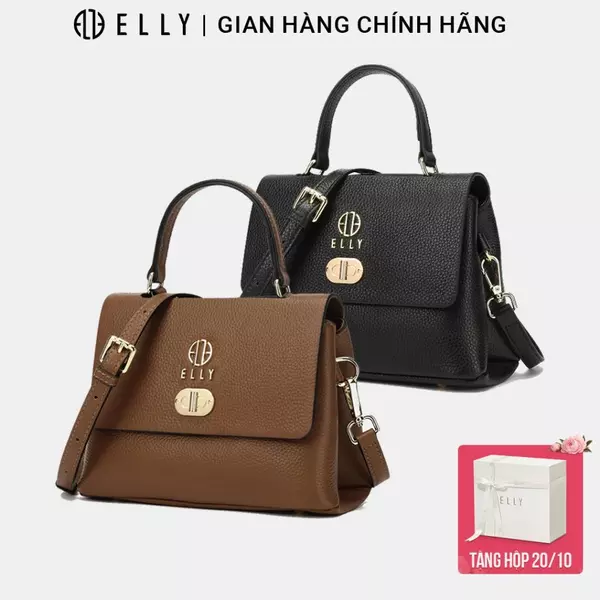 Túi xách nữ da thật ELLY ET146 handbag thời trang cao cấp công sở chính hãng
