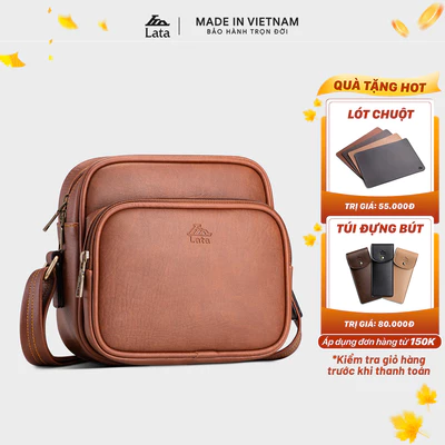 Túi Lata (Thời trang nam đi chơi cỡ nhỏ - Túi đeo chéo da TN20)