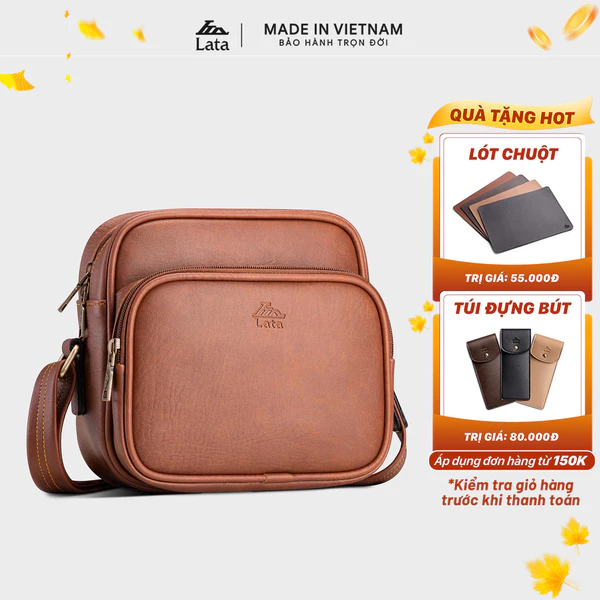 Túi Lata (Thời trang nam đi chơi cỡ nhỏ - Túi đeo chéo da TN20)