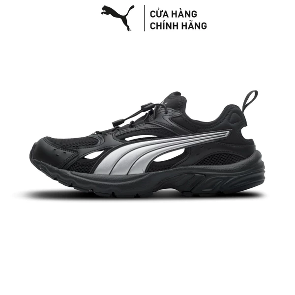 Giày Thể Thao PUMA Unisex Milenio Tech LT Sandal Black-Silver Màu Đen