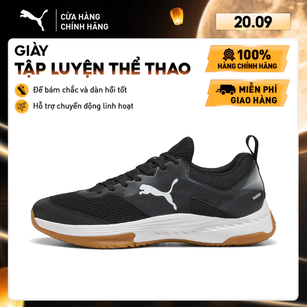 Giày Thể Thao Trong Nhà PUMA Unisex Varion 3 Black-White Màu Đen