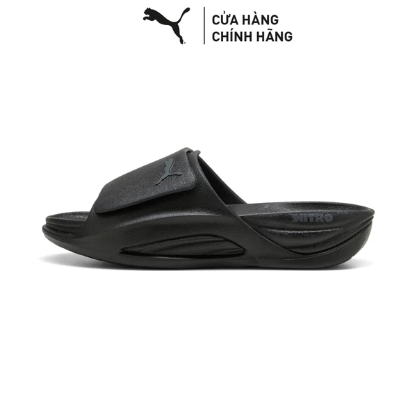 Dép Quai Ngang PUMA Unisex NITROcat Slide V Black-Moody Gray Màu Đen