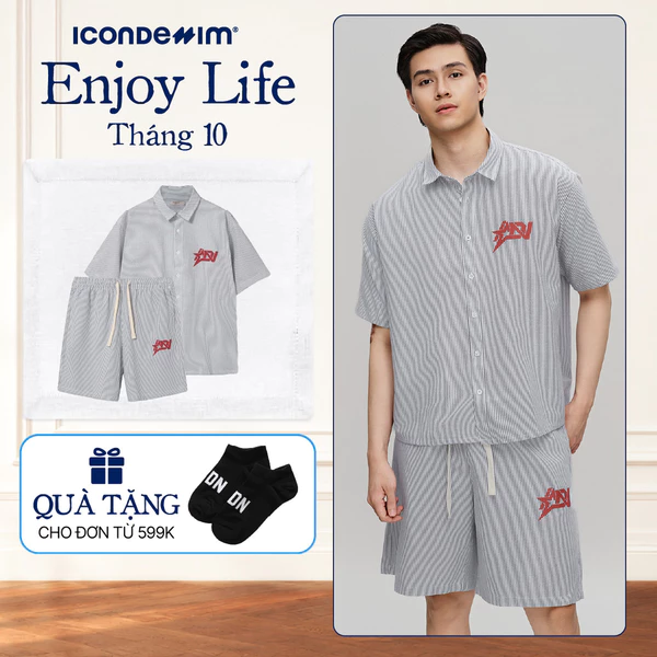Set Đồ Nam ICONDENIM Oxford Vignette ICDN Star SEID0083