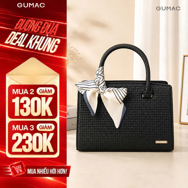 NEW Túi Xách Tay Nữ GUMAC Dáng Hộp Đứng Nhỏ Gọn Dễ Phối Đồ Thanh Lịch Công Sở TXG05034