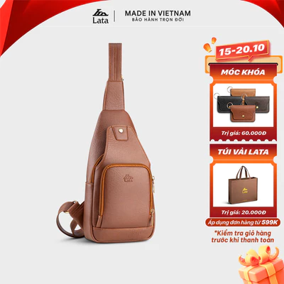 Balo Lata (Thời trang nam đa năng - Balo đeo chéo da BALC30)
