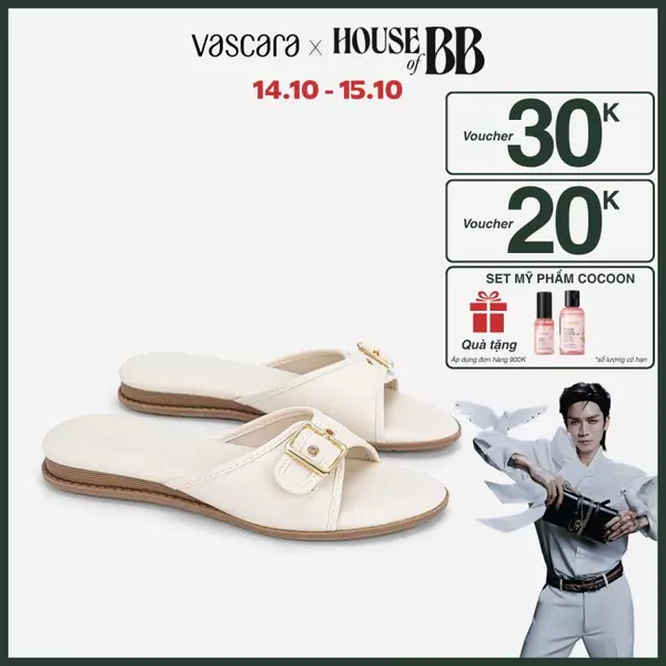 Vascara Dép Xuồng Quai Ngang Phối Buckle - DXP 0253