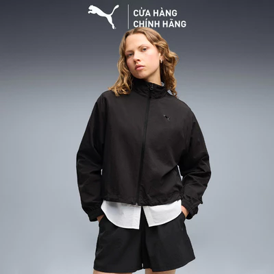 Áo Khoác Thể Thao PUMA Nữ PUMATECH SENSE Woven Jacket Black Màu Đen