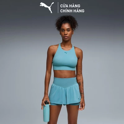 Áo Ngực Thể Thao PUMA Nữ SHAPELUXE HN BRA - MID Baltic Sea Blue Màu Xanh