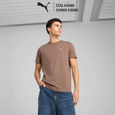 Áo Thun Thời Trang PUMA Nam Sportstyle Core GRAPHICS Back Tee Totally Taupe Màu Nâu