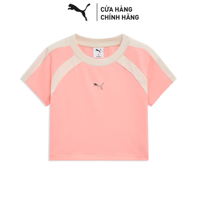 Áo Thun Thời Trang PUMA Nữ DARE TO SHORTSLEEVE TEE Peach Smoothie Màu Hồng