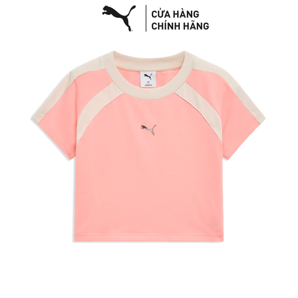 Áo Thun Thời Trang PUMA Nữ DARE TO SHORTSLEEVE TEE Peach Smoothie Màu Hồng