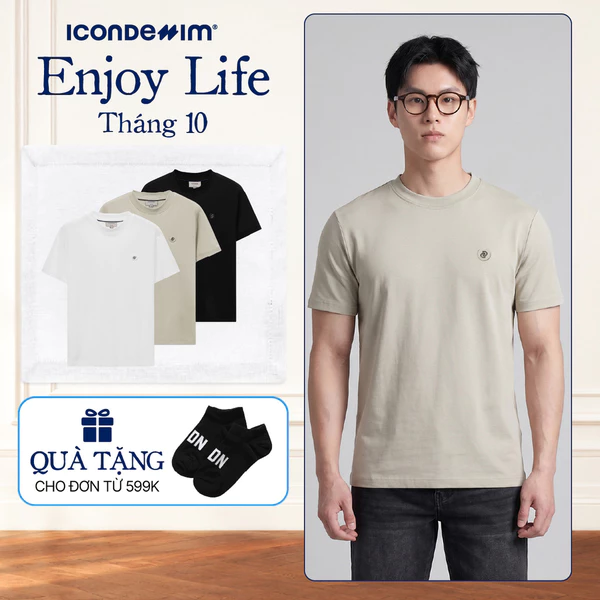 Áo Thun Nam ICONDENIM Flux Form Regular ATID0596