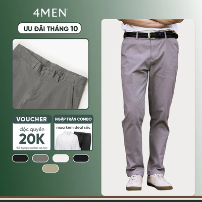 Quần Kaki Nam Trơn Form Slimfit QK032 Tôn Dáng, Mềm Mại, Thoải Mái Vận Động