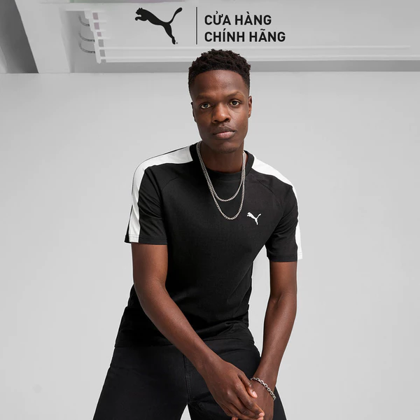 Áo Thun Thời Trang PUMA Nam T7 Tee Black Màu Đen
